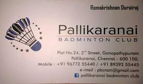 Societies & sports clubs >. Pallikaranai Badminton Club In Medavakkam Chennai 600100 Sulekha Chennai