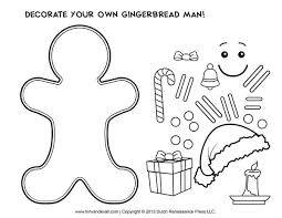 Gingerbread Man Template Clipart Coloring Page For Kids Gingerbread Man Template Gingerbread Man Coloring Page Gingerbread Man