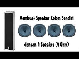 Maybe you would like to learn more about one of these? Membuat Speaker Column Sendiri Sambungan Kabel Internal Speaker 4 Ohm Youtube