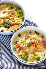 (10 3/4 ounce) can campbell's cream of chicken soup. Chicken Corn Chowder Recipe With Video The Thirsty Feast