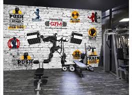 In compilation for wallpaper for gym, we have 21 images. Custom Photo Wallpaper 3d Gym Mural Wall Paper Modern Minimalist Personality Motivational Gym Yoga Brick Wall Background Wall Wallpapers Aliexpress