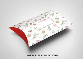 Download Free Printable Christmas Pillow Boxes Gift Card Holder 3 Designs