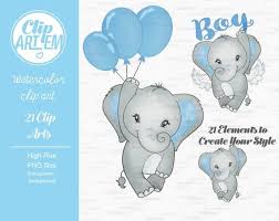 Baby Shower Baby Elephant Clipart Black And White Elephant Boy Clip Art Watercolor Watercolor Baby Peanut Etsy Elephant Clip Art Baby Painting Clip Art