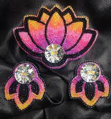 Maybe you would like to learn more about one of these? Lotus Flower Barrette W Post Earrings Beadwork Patterns Beaded Flowers Bead Work