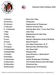 Описание для 2015 malaysia public holidays. Thailand Singapore Malaysia Indonesia Hong Kong Philippines China Taiwan Korea Vietnam Cambodia India New Zealand Australia Uae And Usa Payroll Hr Recruitment Employment Peo And Business Support Outsource Services Tiger Consulting