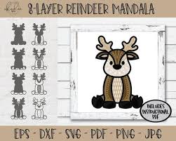 Download 3d Reindeer Mandala Svg 3d Mandala Svg Layered Mandala Svg Etsy Christmas Mandala Mandala Svg Mandala Card