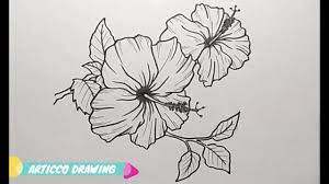 How To Draw Realistic Hibiscus Youtube Easy and fun diy paper flower templates with full instructions. how to draw realistic hibiscus