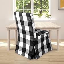 Ikea Henriksdal Dining Chair Cover Plaid Buffalo Check Black Affordable Designer Custom Handmade Trendy Fashionable Locally Made High Quality