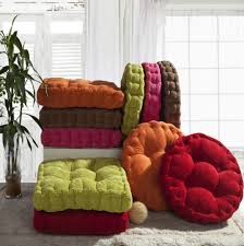 18x18 inch chair cushion round chair pads thicken seat pads cushion natural for home office dinning chair solid color indoor outdoor seat chair pad walmart co in 2021 floor cushions cushions