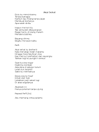 Ya papa sini…papa mau bertanya debby…ya papa dengar…jawablah pertanyaan papa. Lirik Akal Sehat