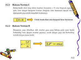 Hukum Newton Bab Pendahuluan 5 2 Hukum Newton 5 1 Ppt Download
