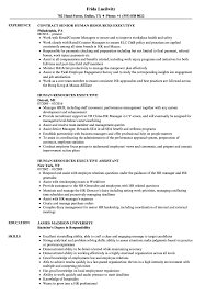 Supervising the site work and collection of documents. Human Resources Executive Resume Samples Velvet Jobs