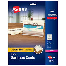 It's important to get a business card so you're. Avery Clean Edge Printable Business Cards Ivory 200 Cards 5876 Avery Com