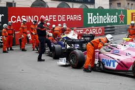 At the end of the monaco grand prix third practice session, haas f1 rookie mick schumacher heavily crashed in casino square. Formel 2 Monaco Mick Schumacher Lost Abbruch In Rascasse Aus