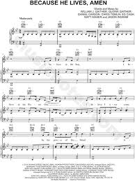 Print And Download Because He Lives Amen Sheet Music By Matt Maher Sheet Music Arranged For Piano X2f Vocal X2f Guitar Sheet Music Because He Lives Sheet