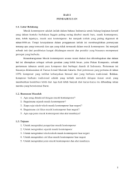 Penggunaan konsep musik modal, tonal dan atonal dengan bebas. Makalah Musik Kontemporer Luar Negeri Docx