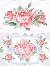 Rose Flower Watercolor Illustration Watercolor Flowers Watercolor Illustration Rose Flower