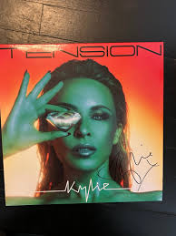 SIGNED KYLIE MINOGUE TENSION VINYL LP REVORD PADAM PADAM