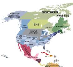 North America According To New England Vivid Maps Map Time Zone Map City Map Poster