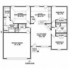 House Plan 053 00381 European Plan 1 452 Square Feet 3 Bedrooms 2 Bathrooms Bedroom House Plans Free House Plans House Plans One Story