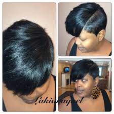 I would recommend this for a client who are looking for quick and easy short styles. Short Partial Quick Weave Quick Weave Hairstyles Hair Styles Prom Hairstyles For Black Girls