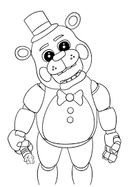 Find more coloring pages online for kids and adults of fnaf freddy funtime coloring pages to print. Cute Five Nights At Freddy S Coloring Page Free Printable Coloring Pages Fnaf Coloring Pages Monster Coloring Pages Free Coloring Pages