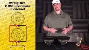 The following diagrams are the most popular wiring configurations when using dual voice coil woofers. Subwoofer Wiring Two 2 Ohm Single Voice Coil Subs In Parallel Youtube