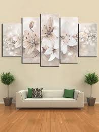 Flowers Print Unframed Split Canvas Paintings 1pc 12 31 2pcs 12 16 2pcs 12 24 Inch No Frame In 2020 Flower Painting Canvas Canvas Painting Wall Canvas