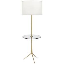 Robert Abbey Martin Glass Tray Table Floor Lamp Modern Brass Floor Lamp Brass Floor Lamp Floor Lamp