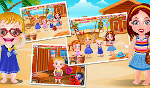 baby hazel is happy to be invited for the beach party by her loving cousins join hazel to party hard by dancing feasting and playi baby games baby hazel baby