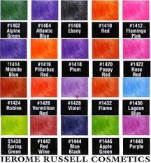 Punky Color Chart Punky Color Red Flamingo Rose Blue