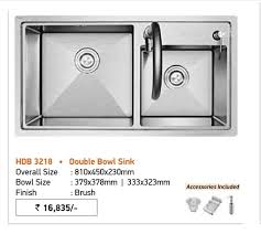 White acrylic kitchen sink drop in for 301 eku. Stainless Steel Kitchen Sink In Rajkot Gujarat Dealers Traders