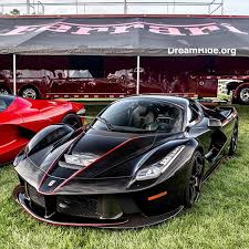 Ferrari Laferrari Black Wheels Grey Stripes Gray Interior