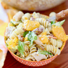 This Orange Chicken Pasta Salad With Orange Poppyseed Dressing Recipe Has Just A Few Ingredients And Is So Easy To Ma Country Cooking Pasta Salad Chicken Pasta