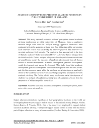 Private universities include locally established universities and campuses. Pdf Academic Advisors Perceptions Of Academic Advising In Public Universities Of Malaysia