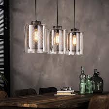 hanglamp o20 raster glas 3xe27 oud zilver breman verlichting hanglamp plafondverlichting industriele hanglampen