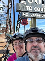 Riding the Cal-Sag Trail in Palos Heights, Illinois