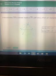 Length of the radius, now when a circle touches a line then that line is tangent to. Solved Extra Credit Marking Period 3 Question 22 Of 23 1 Chegg Com
