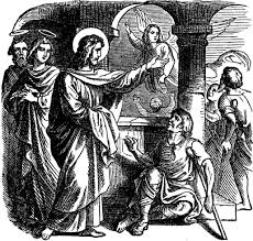 Jesus levanta a filho do a viúva do nain vintage ilustração. 35462358 Vetor  no Vecteezy