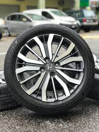 Chrome and black front grill. Original Sports Rim Honda City Lastest Model Full Specs 16 Inch Tyre 70 Auto Accessories On Carousell