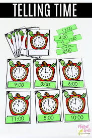 Kindergarten Math Telling Time To The Hour Kindergarten Math Kindergarten Telling Time Kindergarten Math Activities