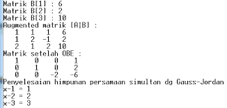 Ini juga dapat digunakan sebagai salah satu metode penyelesaian persamaan linear dengan menggunakan matriks. Http Zai Lecturer Pens Ac Id Kuliah Workshop 20metode 20numerik Teori Metode 20eliminasi 20gauss 20jordan Pdf