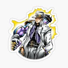 The world releases a powerful punch with its right hand. Star Platinum Stickers Redbubble