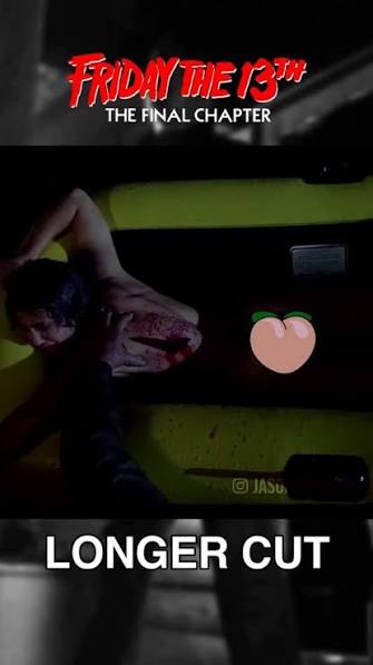 A longer cut of Sam(@judiearonson )'s final dip in Crystal Lake, cut short  by Ted White's Jason Voorhees. From Friday the 13th: The Final Chapter  (1984). 🪓, #fridaythe13th #thefinalchapter #uncut ...