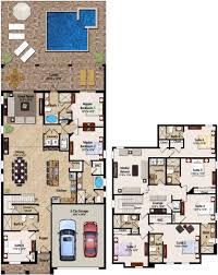8 Bedroom Homes Ranging From 3 437 To 4 057 Square Feet The Two Story 8 Bedroom Residences Feature Multiple Firs House Layout Plans House Plans House Layouts