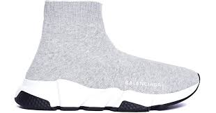 The balenciaga speed trainer will come with an upper featuring the knit sock look that virtually every major brand appears to be utilizing nowadays. Balenciaga Grey Speed Trainer Sneakers Lyst