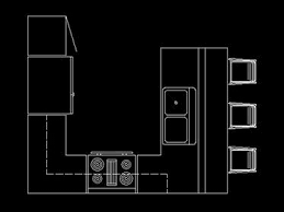 ¿qué bloques de autocad hay? Cocina En Autocad Cocinas Integrales Autocad Planos De Cocinas