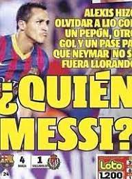 Se me parte el alma viendo a messi llorando.pic.twitter.com/6jglev807u. Quien Es Messi La Prensa Chilena Arropa A Alexis Marca Com