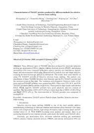 Cnpc has the butadiene unit with the largest individual capacity in china. Pdf Characterization Of Ti6al4v Powders Produced By Different Methods For Selective Electron Beam Melting