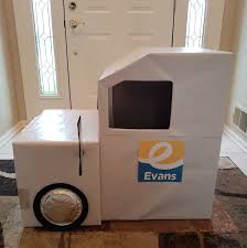 Fold each side of the paper to the center crease and unfold it. Diy Cardboard Box Evans Truck Evans Distribution Systems